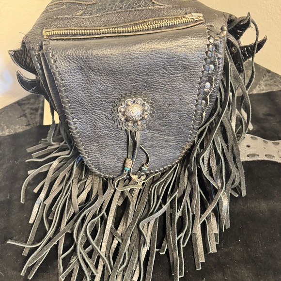 Tribe America Black Leather belt bag - Picture 13 of 13